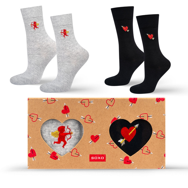 Soxo men's Valentine's Day socks in a pack - 2 pairs