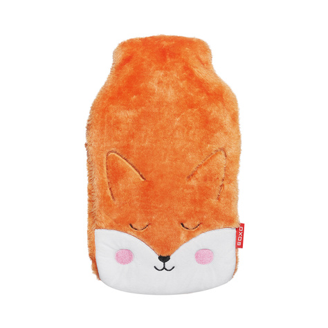 Hot water bottle 1.8L orange SOXO heater in a fur cover plush GIFT