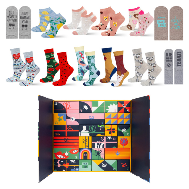 Advent Calendar with Socks 12-Pack