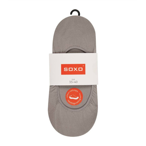 Classic gray SOXO women's socks with silicone
