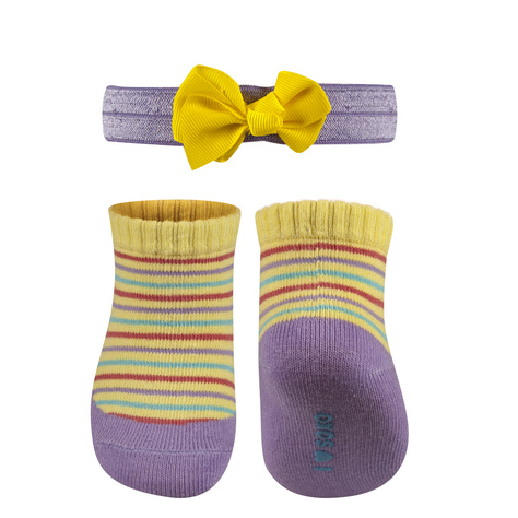 Violet baby set SOXO socks with headband