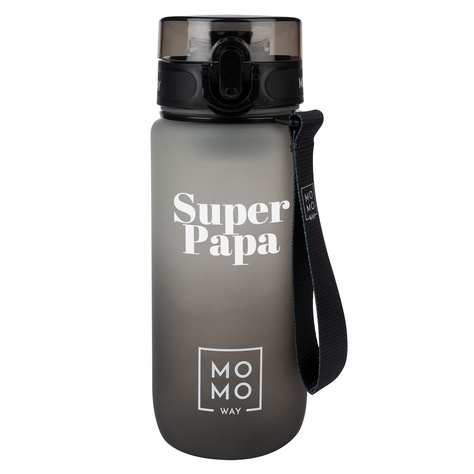 MOMO WAY Water bottle 0.6L gray | gift idea | BPA free | Tritan