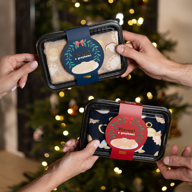 Set of 1x Slippers for Mom SOXO in a gift box and 1x SOXO Women's Socks with inscription