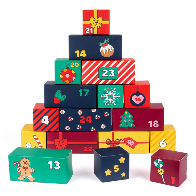Advent calendar with socks 12-pack