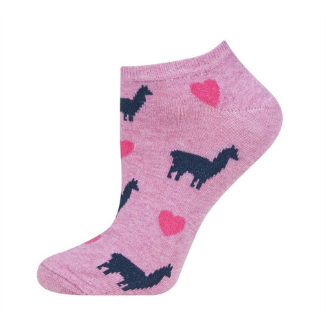 Colorful women's socks SOXO GOOD STUFF, funny lama