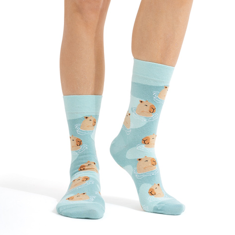 SOXO Women's Men's Capybara Bath Socks - 2 