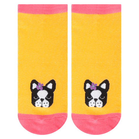 Set of 5x SOXO women's colorful feet dogs