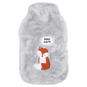 Gray hot water bottle SOXO keep warm heater