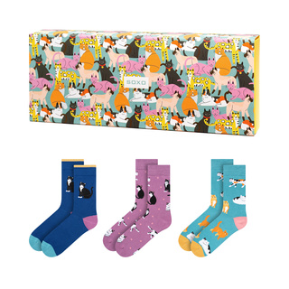 Women's socks SOXO cats in a package - 3 pairs