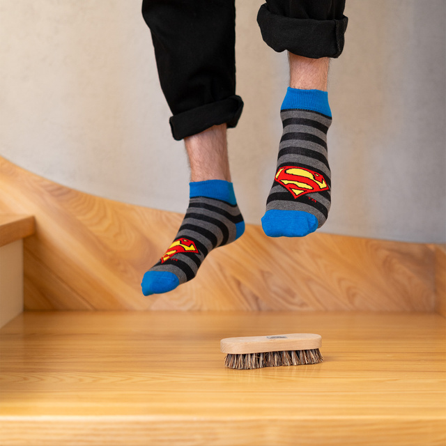 Set of 2x Colorful men's socks SOXO Superman DC COMICS cotton for a gift