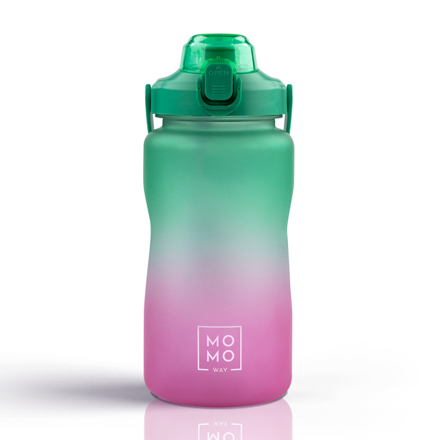 Water bottle 1.5L green-pink | BPA free