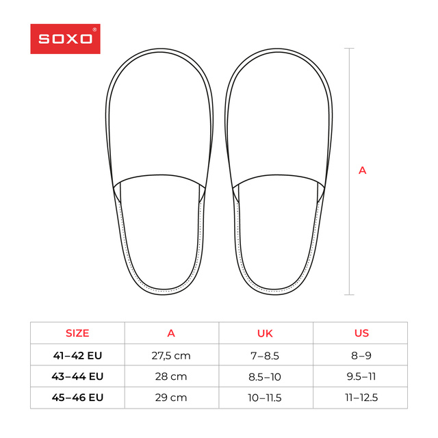 Comics men's slippers SOXO SUPERMAN DC with a hard TPR sole