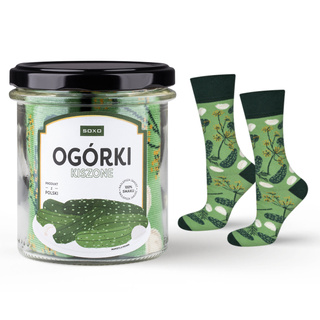 Pickled Cucumber Socks in a Jar