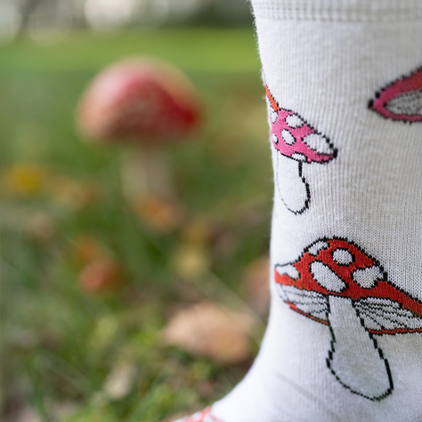 Women's socks SOXO mushrooms - 2 pairs