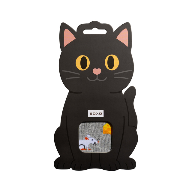 Skarpetki Dziecięce Czarny Kot Myszy