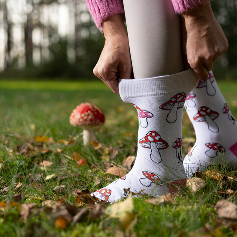 Women's socks SOXO mushrooms - 2 pairs