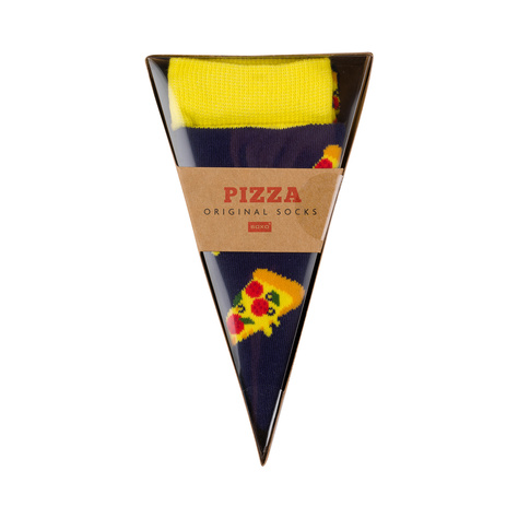 Men's and women's colorful SOXO pizza socks in a box | gift for a man | gift for woman