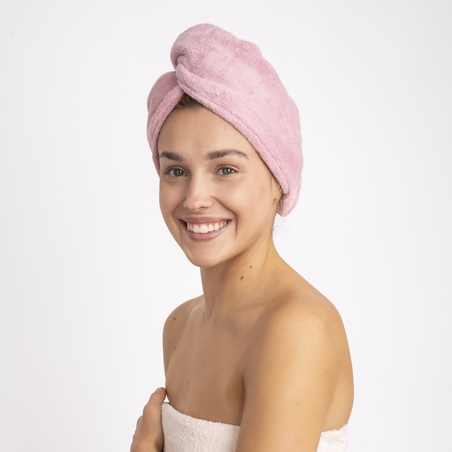 Turban Kąpielowy Różowy