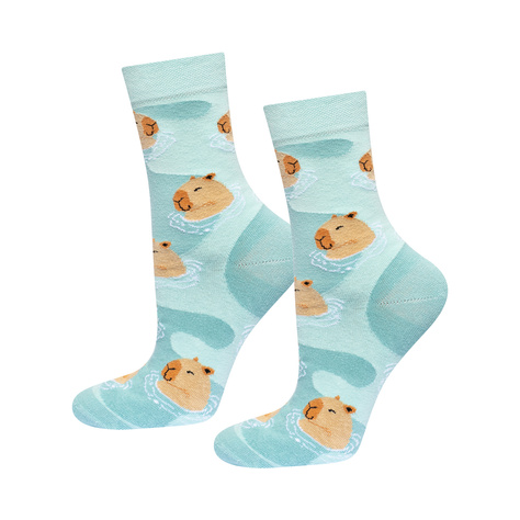 SOXO Women's Men's Capybara Bath Socks - 2 