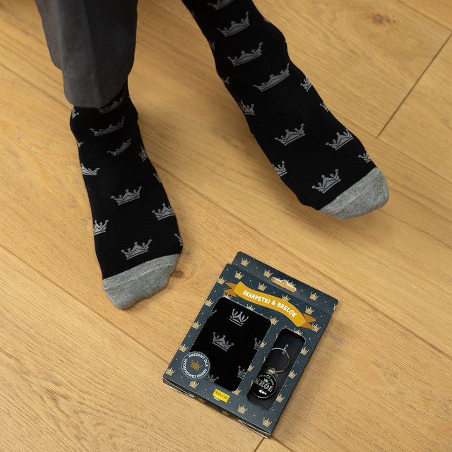 Set King of Life Socks + Keychain