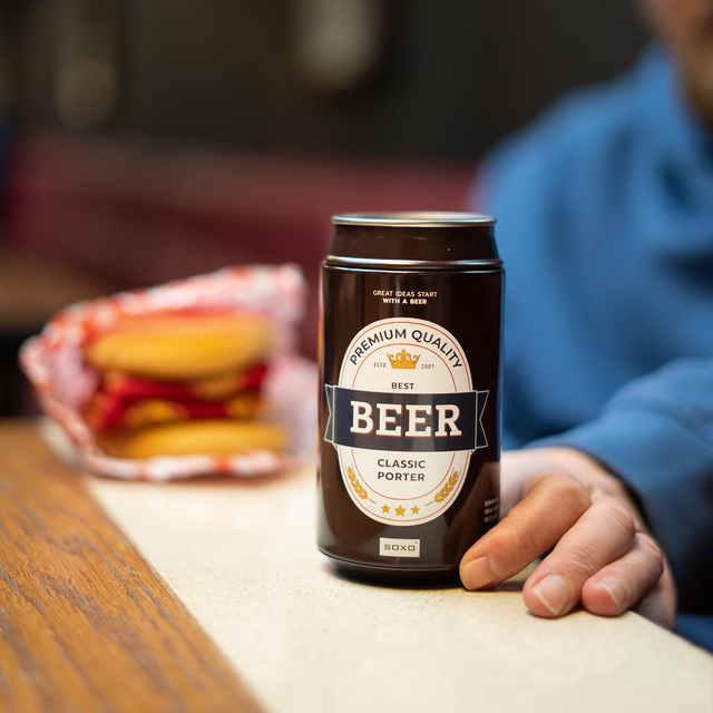 Beer Socks in a Can Classic Porter