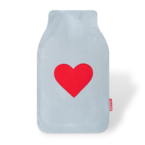 SOXO gray hot water bottle warmer gift for Valentine's Day