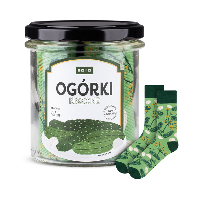 Pickled Cucumber Socks in a Jar