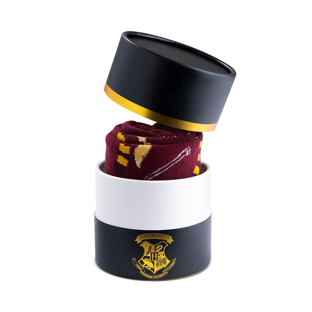 Socks in a tube with Harry Potter design
