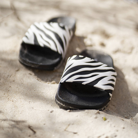 Comfort Women's and Men's Beach Flip-flops SOXO Zebra | Perfect for Beach Holidays and Swimming Pool | Rubber