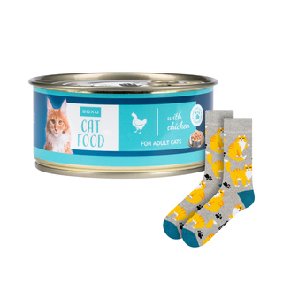 Cat Food Socks in a Can