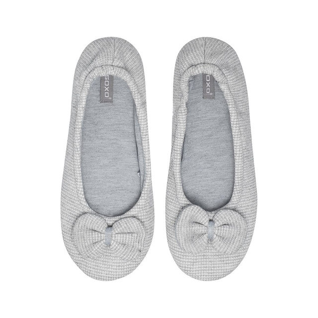 SOXO ballerinas with a bow with a hard sole
