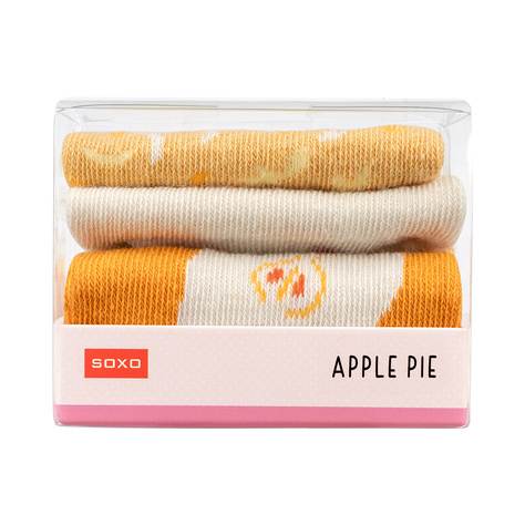 SOXO Women's Socks in Apple Pie Wrap