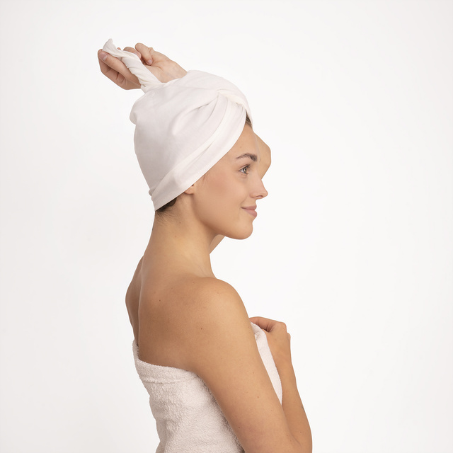 Bath Turban White