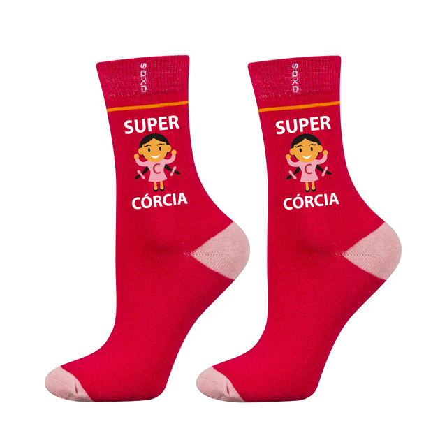 Skarpetki dziecięce kolorowe SOXO Super Córcia