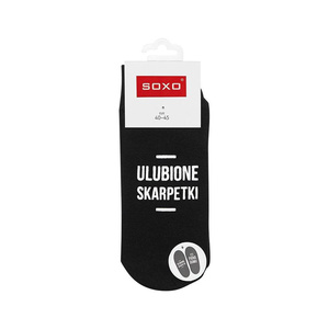 Long men's SOXO socks with Polish inscriptions a happy gift