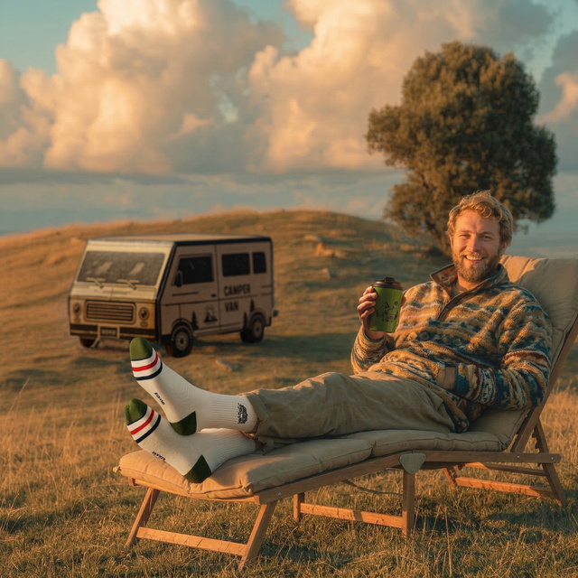 Gift Set Camper Socks + Thermal Mug
