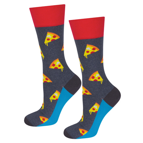 SOXO men's colorful socks hen | pizza | lantern | egg - 4 pairs 