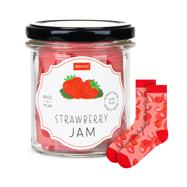 Skarpetki Strawberry Jam w Słoiku