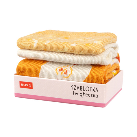 SOXO Women's Socks in Apple Pie Wrap