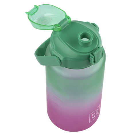 Water bottle 1.5L green-pink | BPA free