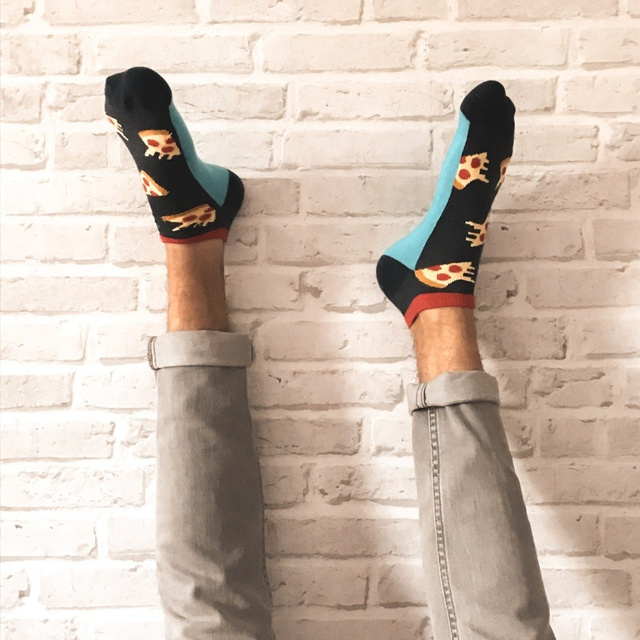 Ankle Socks in a Pizza Box 6-Pack