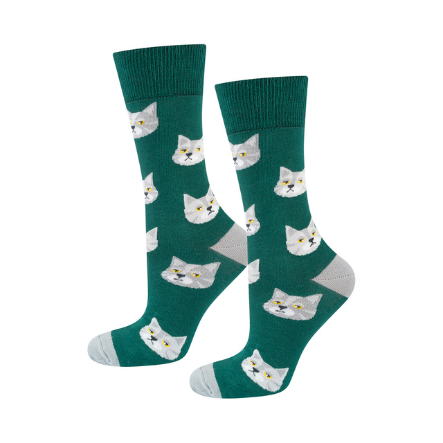 SOXO men's women's socks cat in a can 
