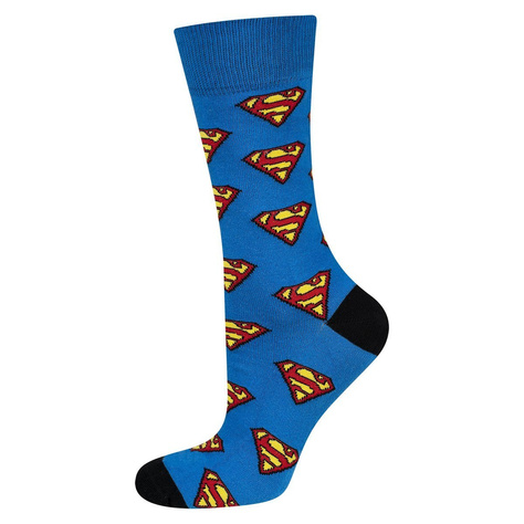 Set of 2x SOXO GOOD STUFF Batman Superman DC Comics socks