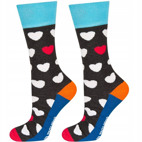 SOXO Men's GOOD STUFF socks funny hearts