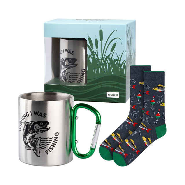 Set Fish Socks + Mug