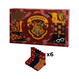 Advent Calendar with Socks Harry Potter 6-Pack