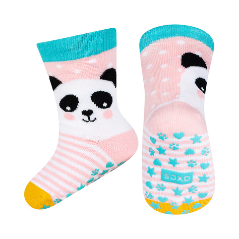 Set of 3x Colorful SOXO children's socks animals