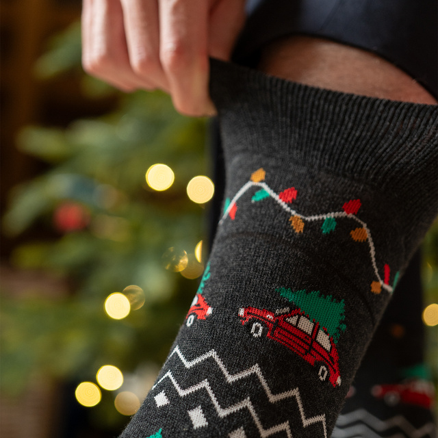 Christmas Car Socks 3-Pack