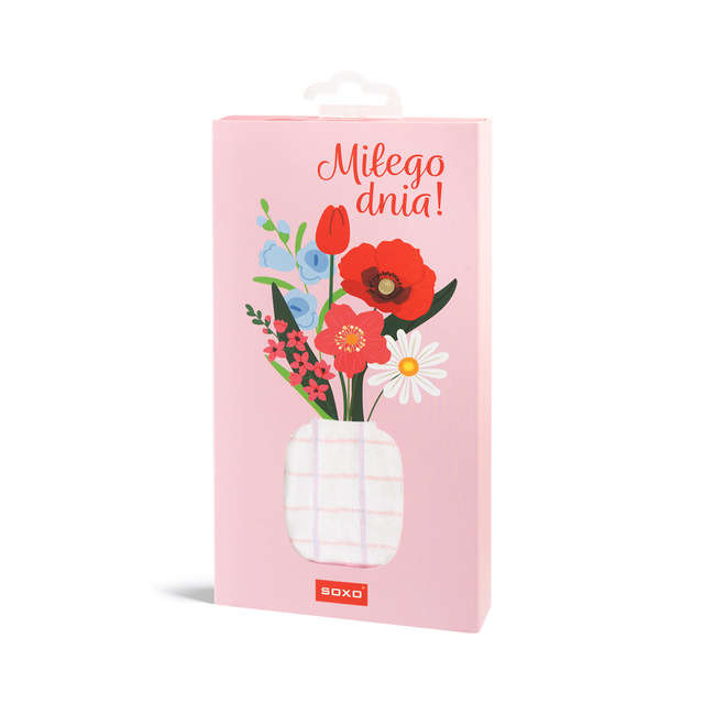 Flowers Greeting Card Socks