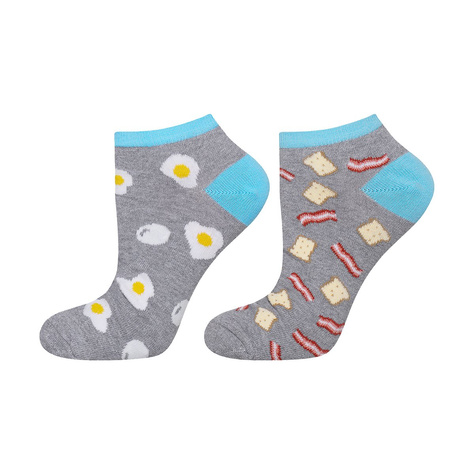 Mens socks SOXO GOOD STUFF mismatched - eggs and bacon